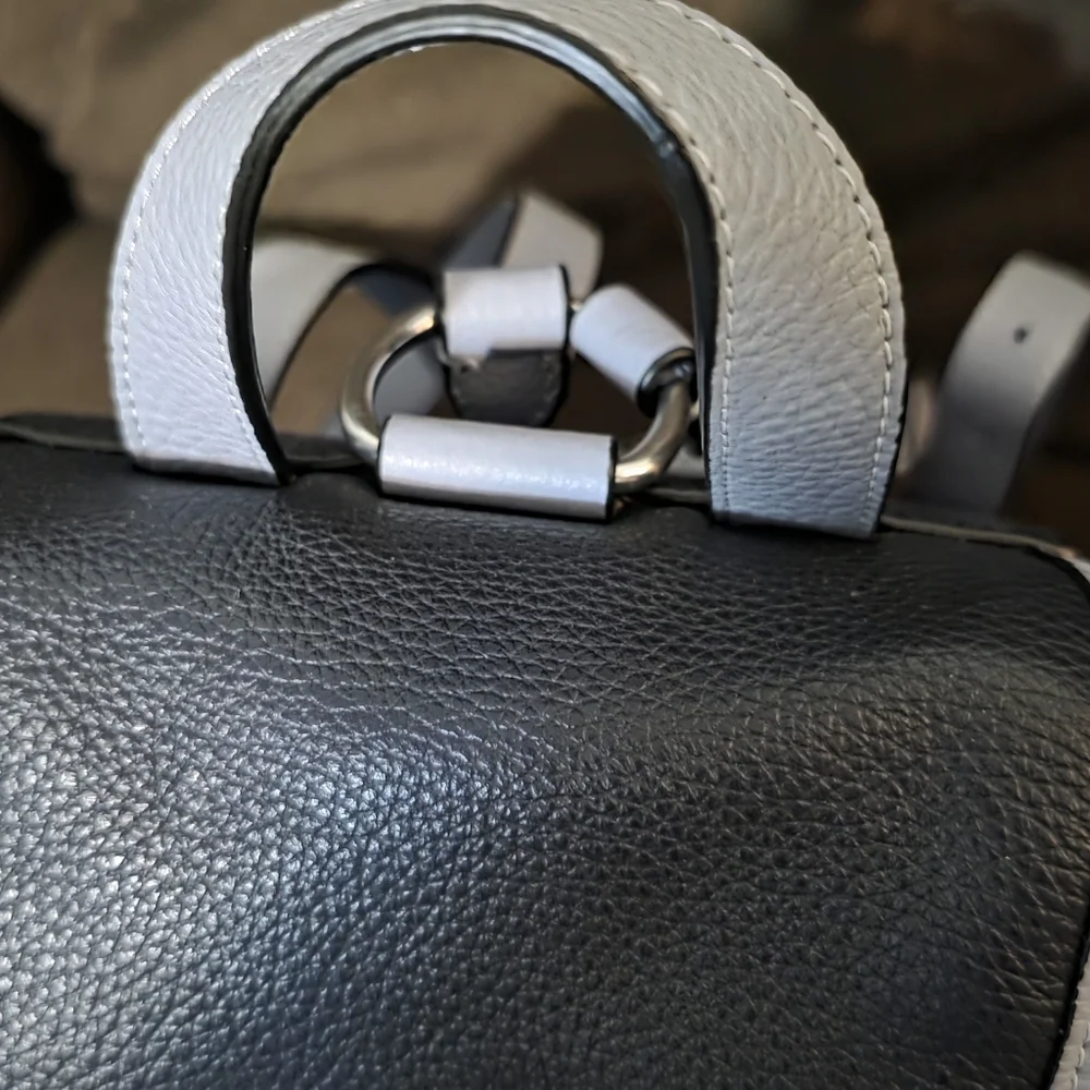 Brand New Without Tags Coach Pennie Leather Mini Bookbag Backpack Navy - Picture 3 of 16